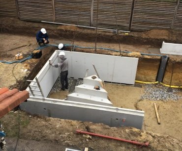 Casting a concrete bowl